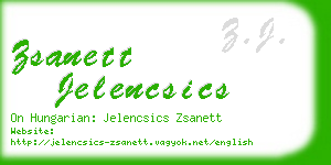 zsanett jelencsics business card